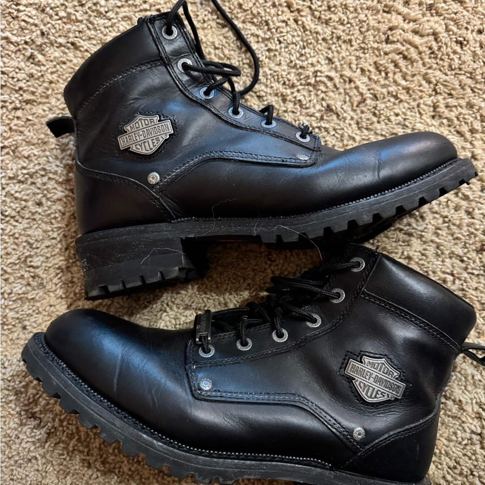 Harley-Davidson Men's Black Leather Boots